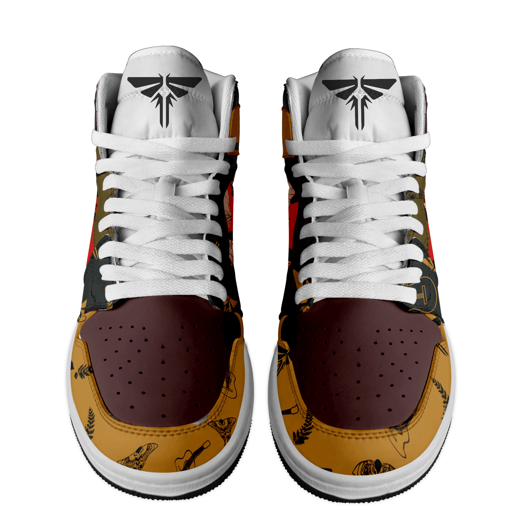 Ideafootwear The Last of Us AJ1 High Sneakers Shoes For Men And Women 1