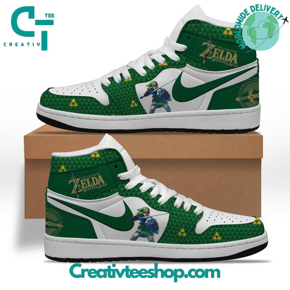 Ideafootwear The Legend Of Zelda AJ1 High Sneakers Shoes For Men And Women 2