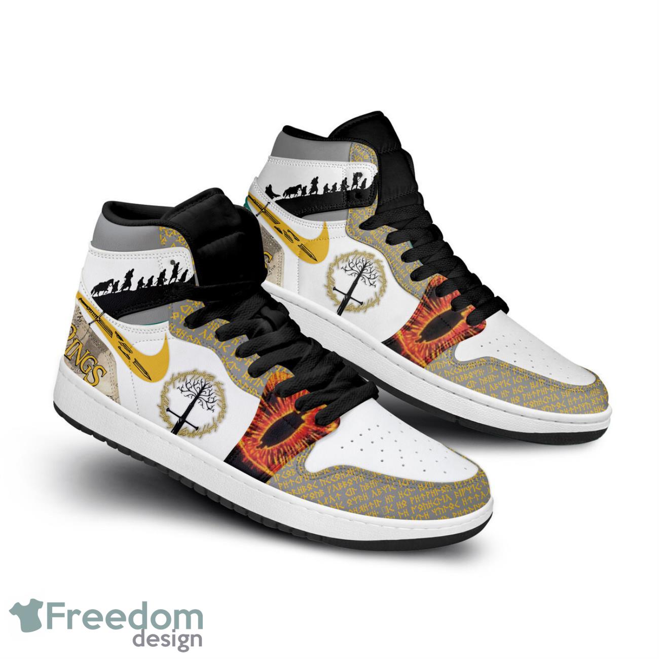 Ideafootwear The Lord of the Rings AJ1 High Sneakers Shoes For Men And Women 2