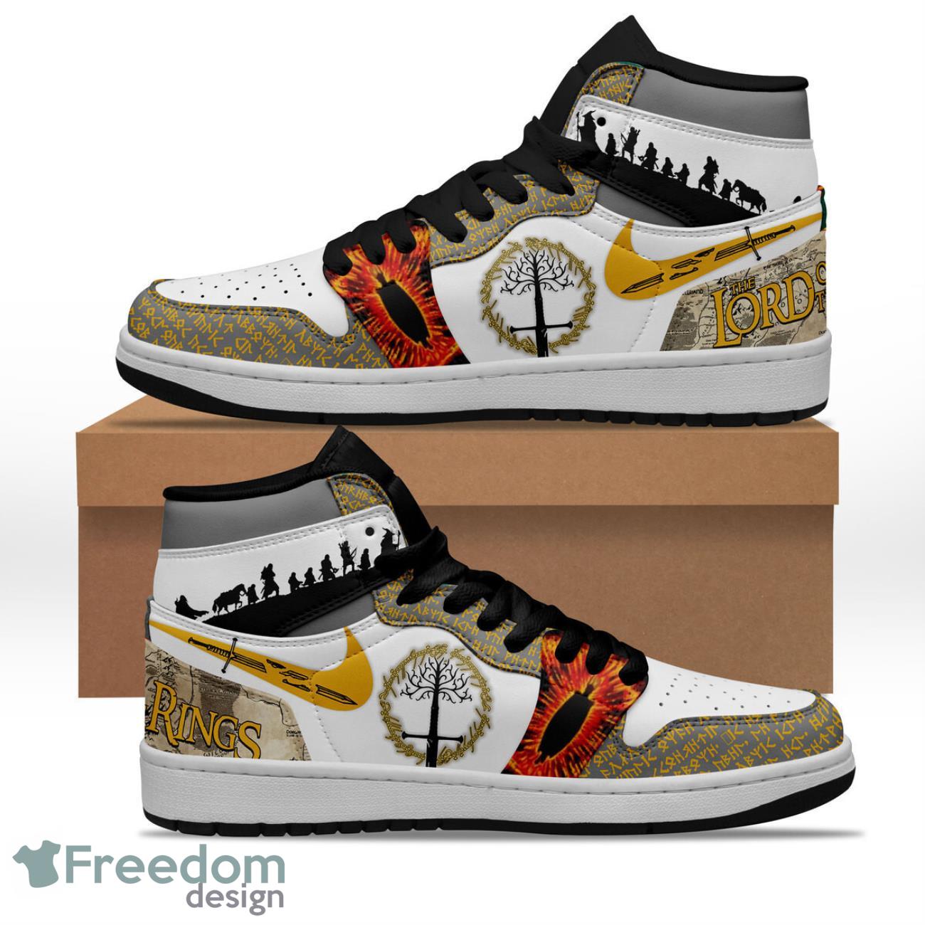 Ideafootwear The Lord of the Rings AJ1 High Sneakers Shoes For Men And Women 2