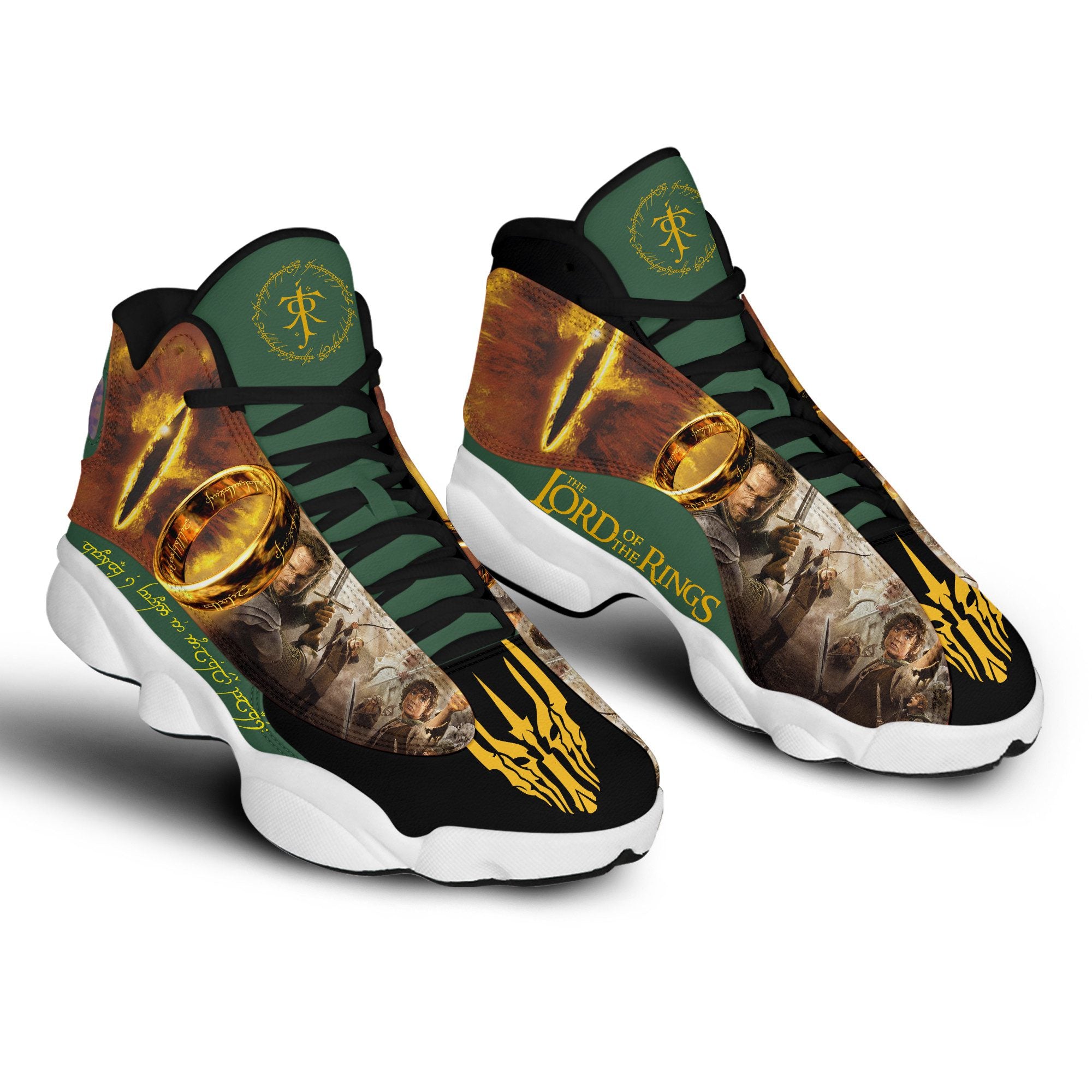 Ideafootwear The Lord of the Rings AJ13 Sneakers Shoes For Men And Women 1