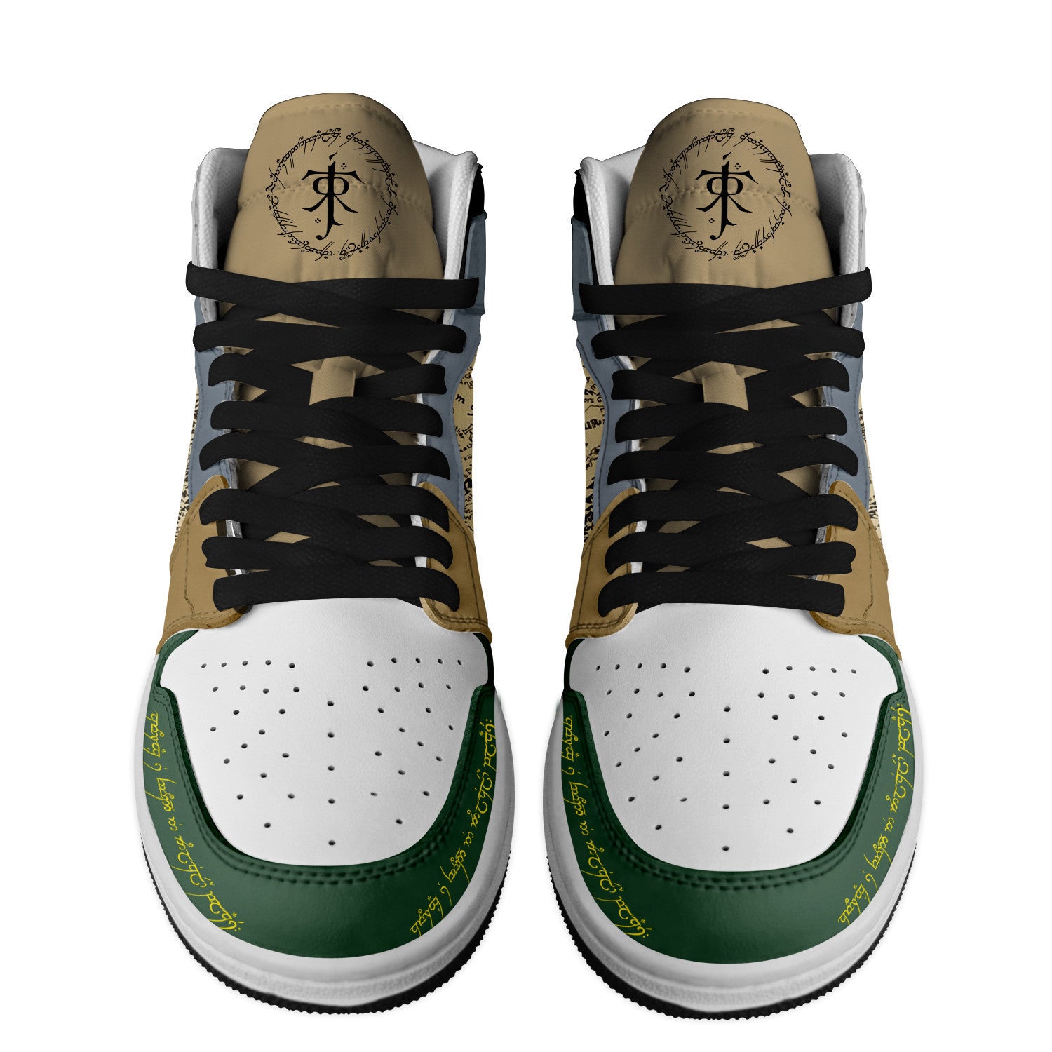 Ideafootwear The Lord of the Rings AJ1 High Sneakers Shoes For Men And Women 7