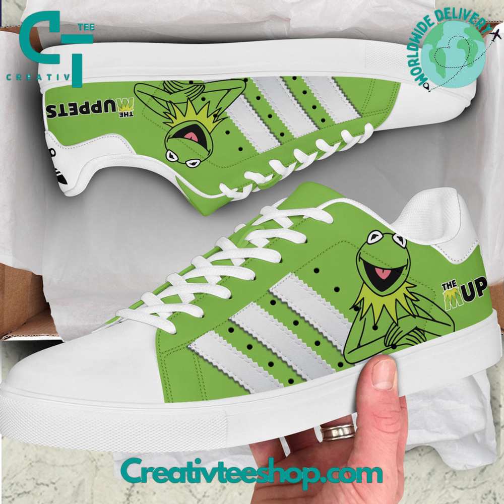 Ideafootwear The Muppets Green Skate Stan Shoes Sneakes For Men And Women 1