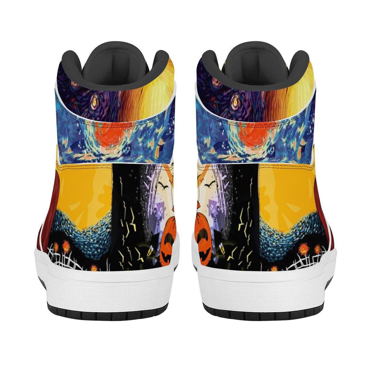 Ideafootwear The Nightmare Before Christmas AJ1 High Sneakers Shoes For Men And Women 1