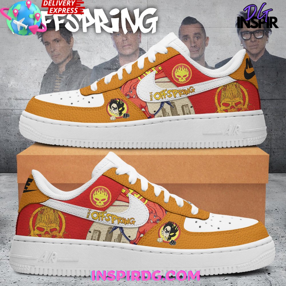 Ideafootwear The Offspring Band Air Low-Top Sneakers Shoes For Men And Women 1