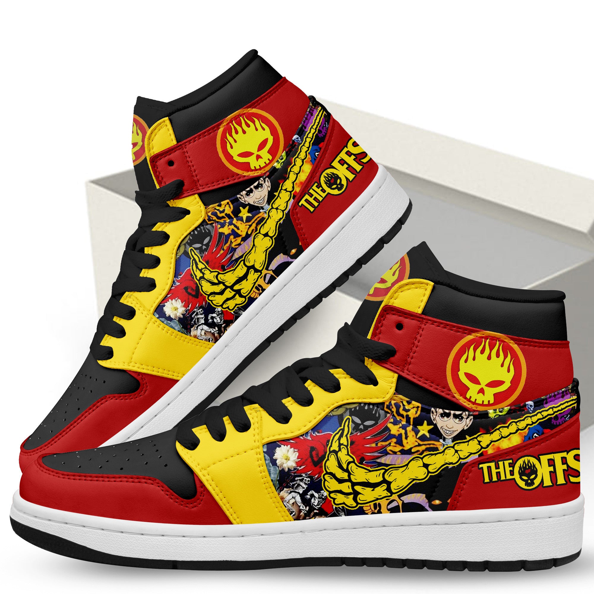 Ideafootwear The Offspring AJ1 High Sneakers Shoes For Men And Women 1