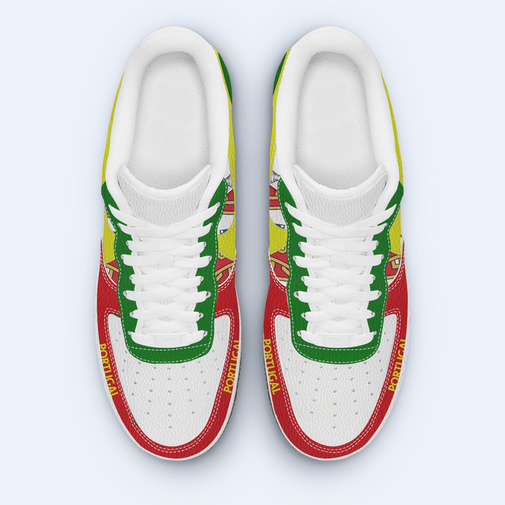 Ideafootwear The Portugal National Team Air Low-Top Sneakers Shoes For Men And Women 1