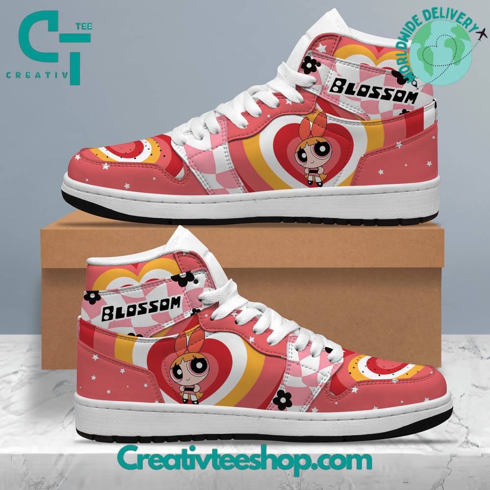 Ideafootwear The Powerpuff Girls AJ1 High Sneakers Shoes For Men And Women 4
