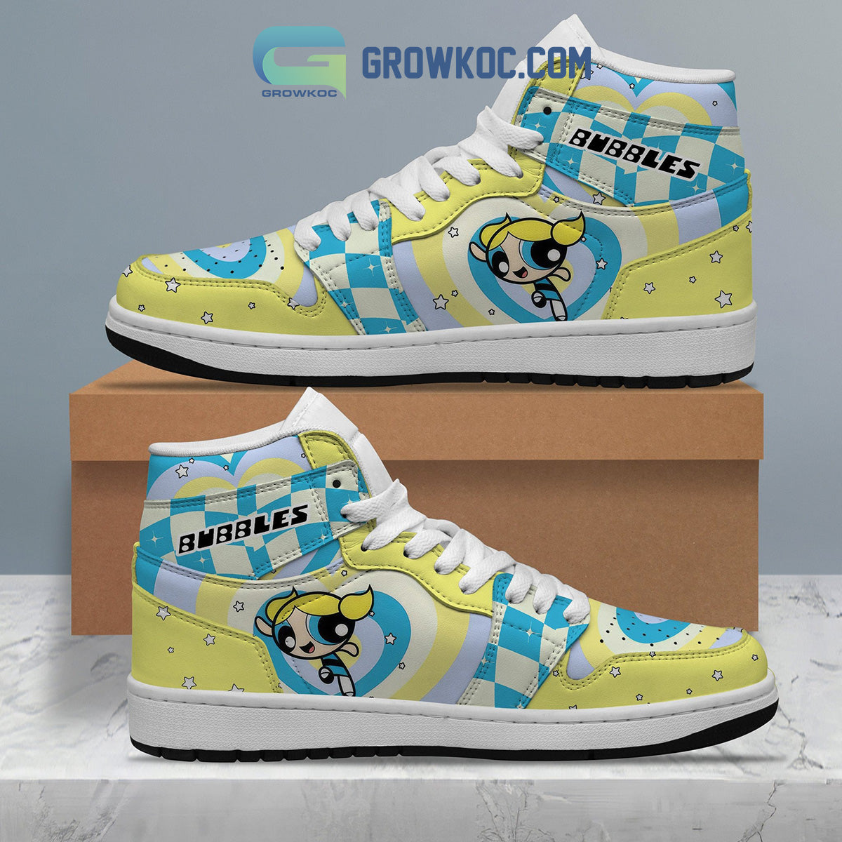 Ideafootwear The Powerpuff Girls AJ1 High Sneakers Shoes For Men And Women 1