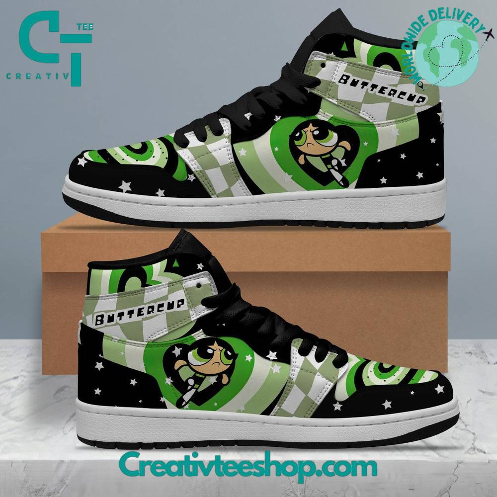 Ideafootwear The Powerpuff Girls AJ1 High Sneakers Shoes For Men And Women 3
