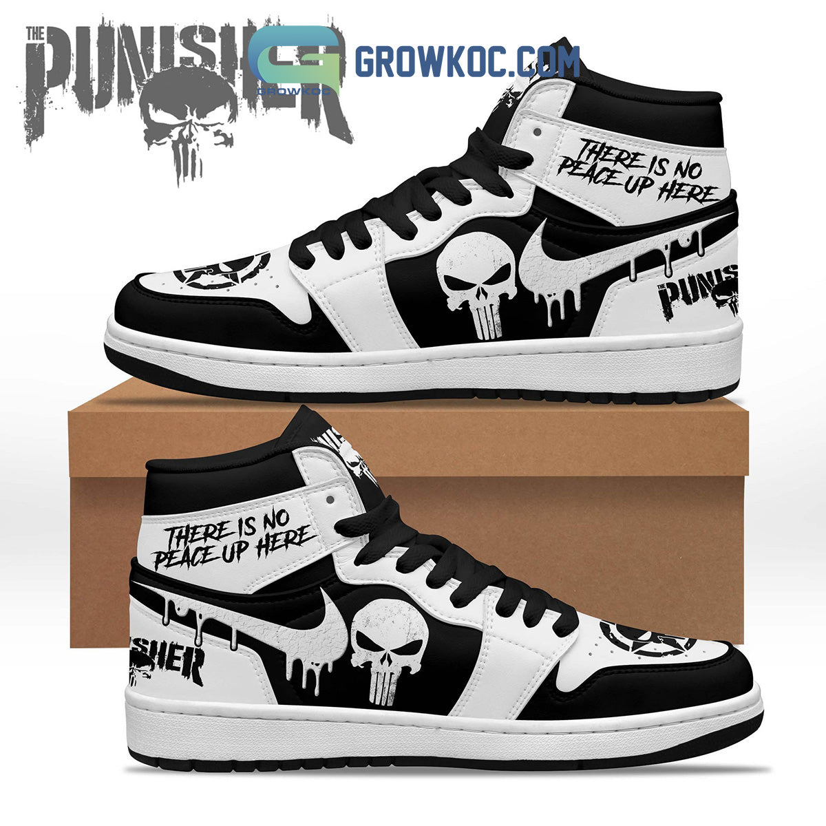 Ideafootwear The Punisher AJ1 High Sneakers Shoes For Men And Women 1