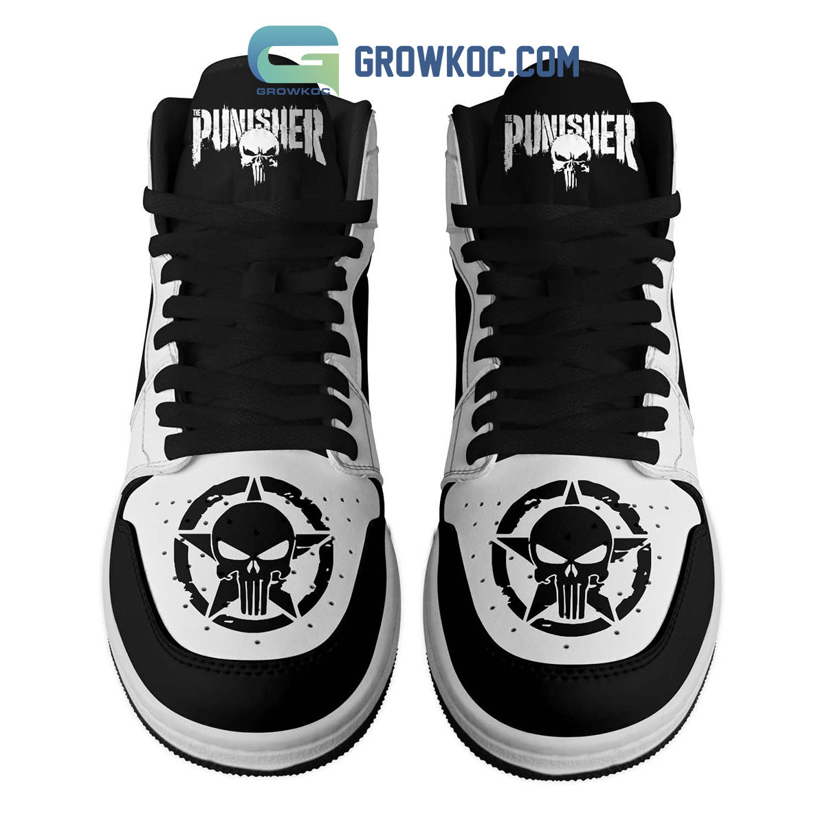 Ideafootwear The Punisher AJ1 High Sneakers Shoes For Men And Women 1