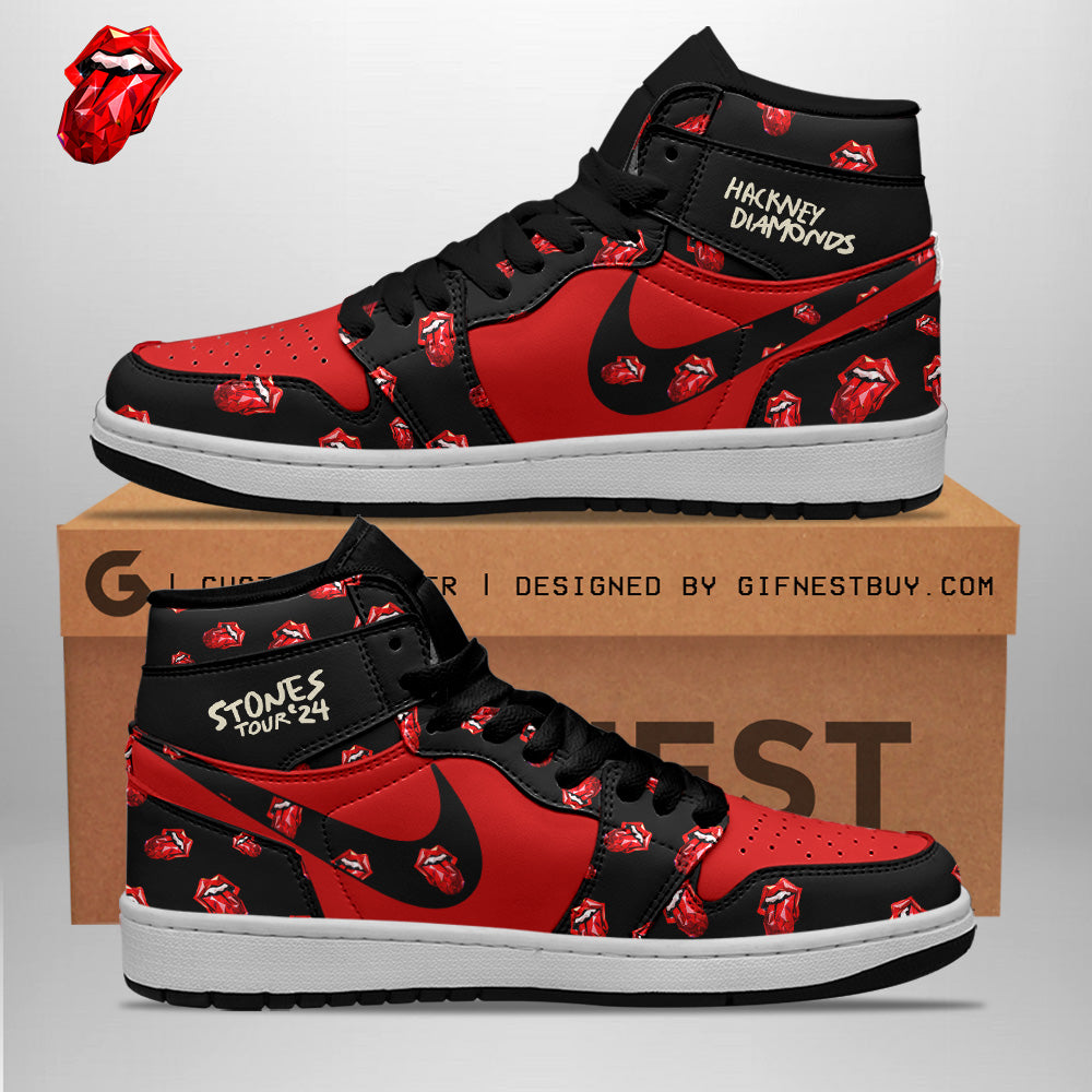 Ideafootwear The Rolling Stones AJ1 High Sneakers Shoes For Men And Women 1