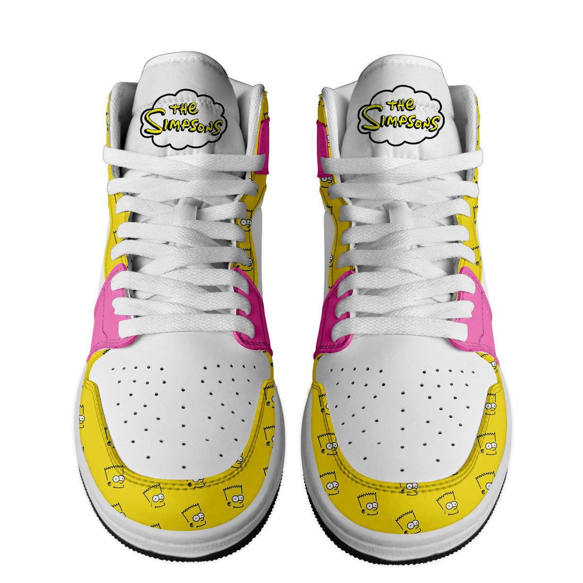 Ideafootwear The Simpsons AJ1 High Sneakers Shoes For Men And Women 3