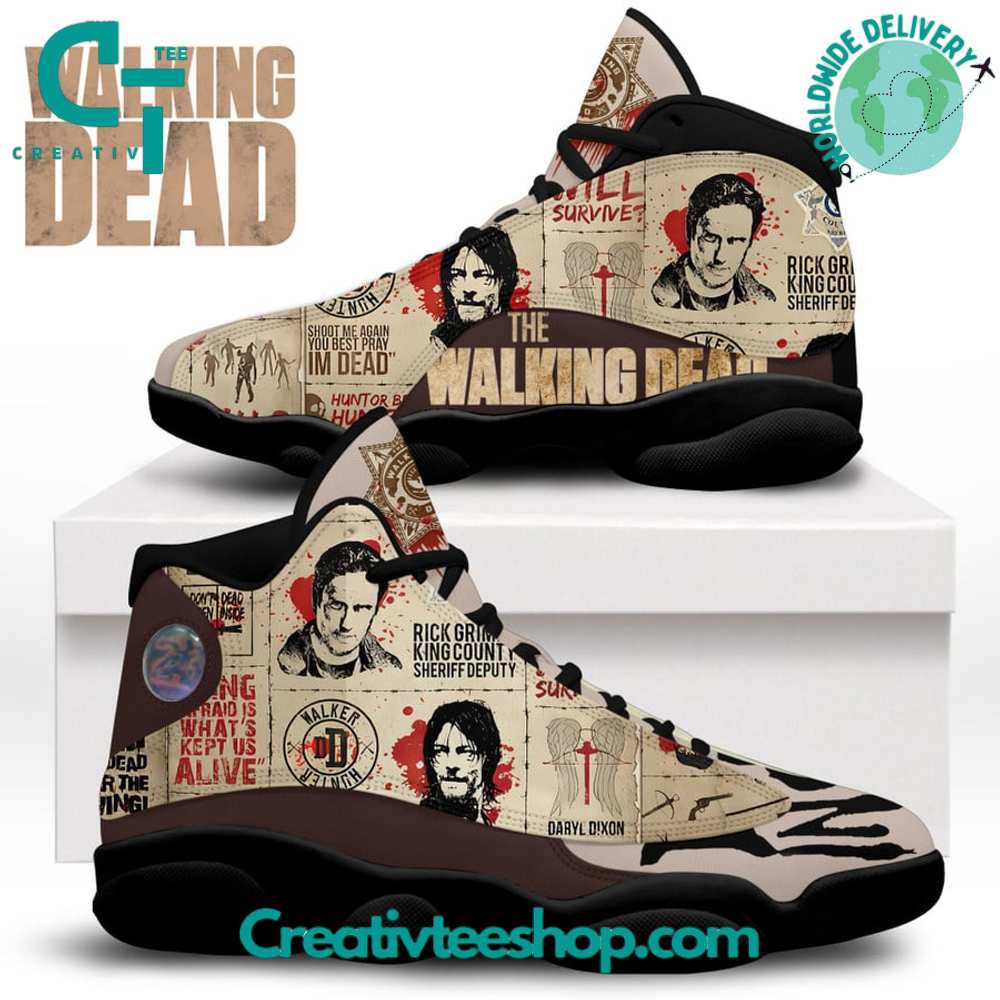 Ideafootwear The Walking Dead AJ13 Sneakers Shoes For Men And Women 1
