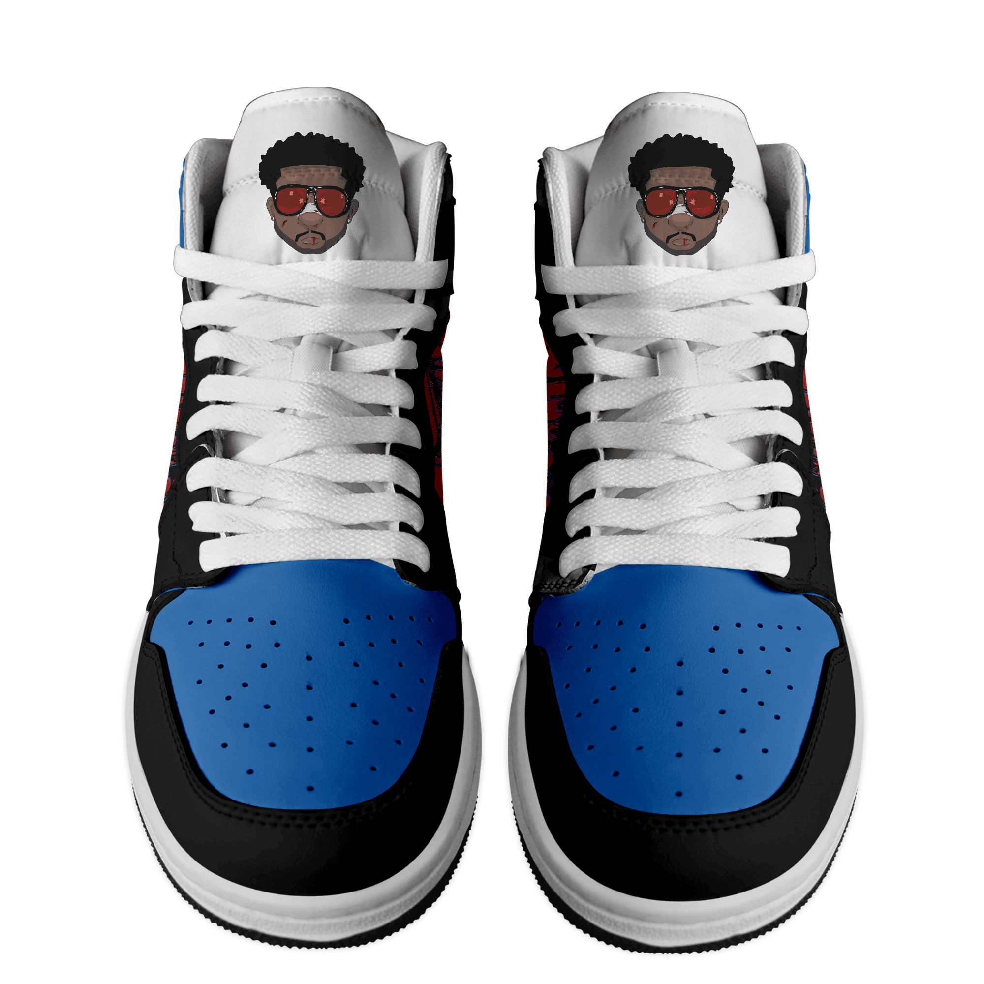Ideafootwear The Weeknd AJ1 High Sneakers Shoes For Men And Women 2