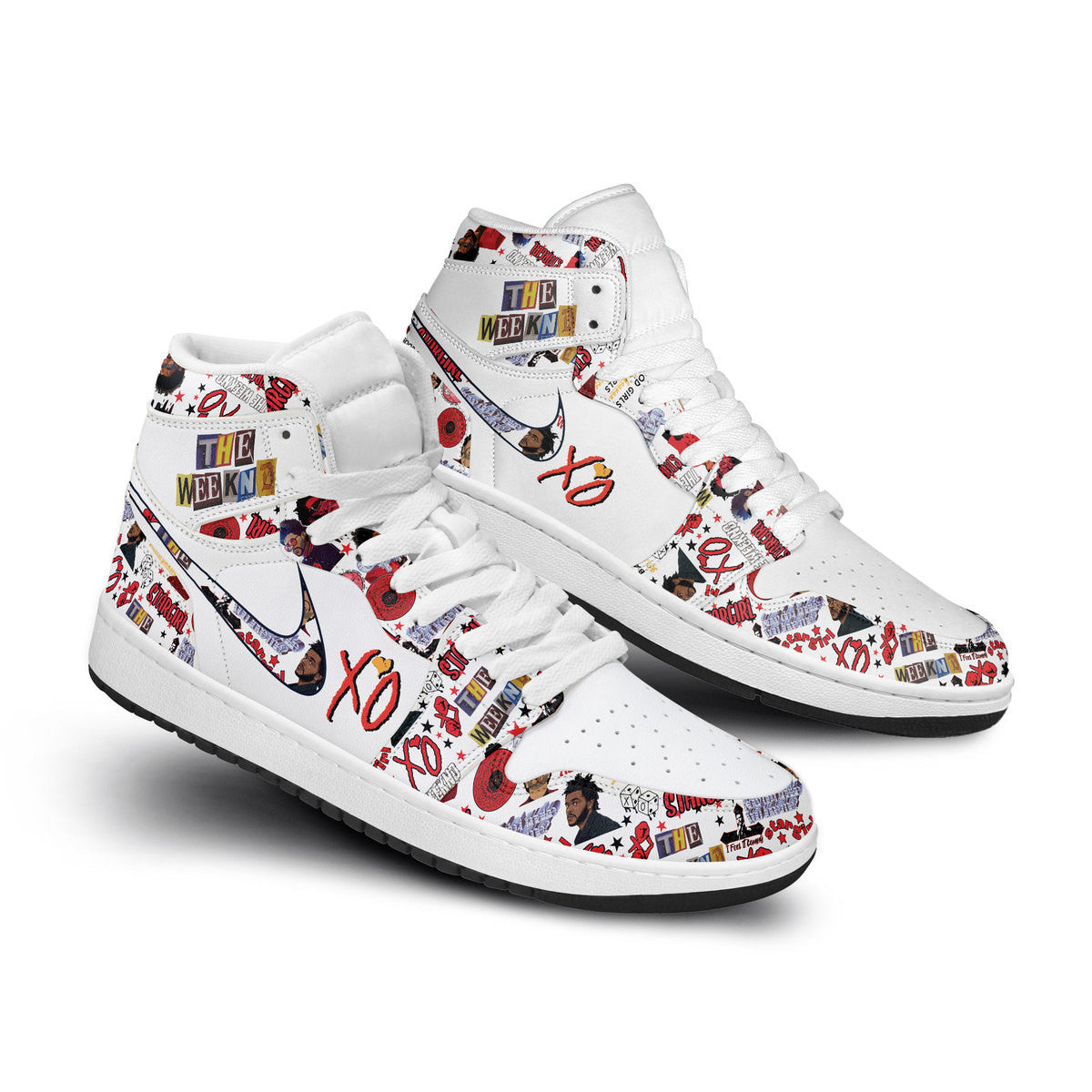Ideafootwear The Weeknd AJ1 High Sneakers Shoes For Men And Women 3
