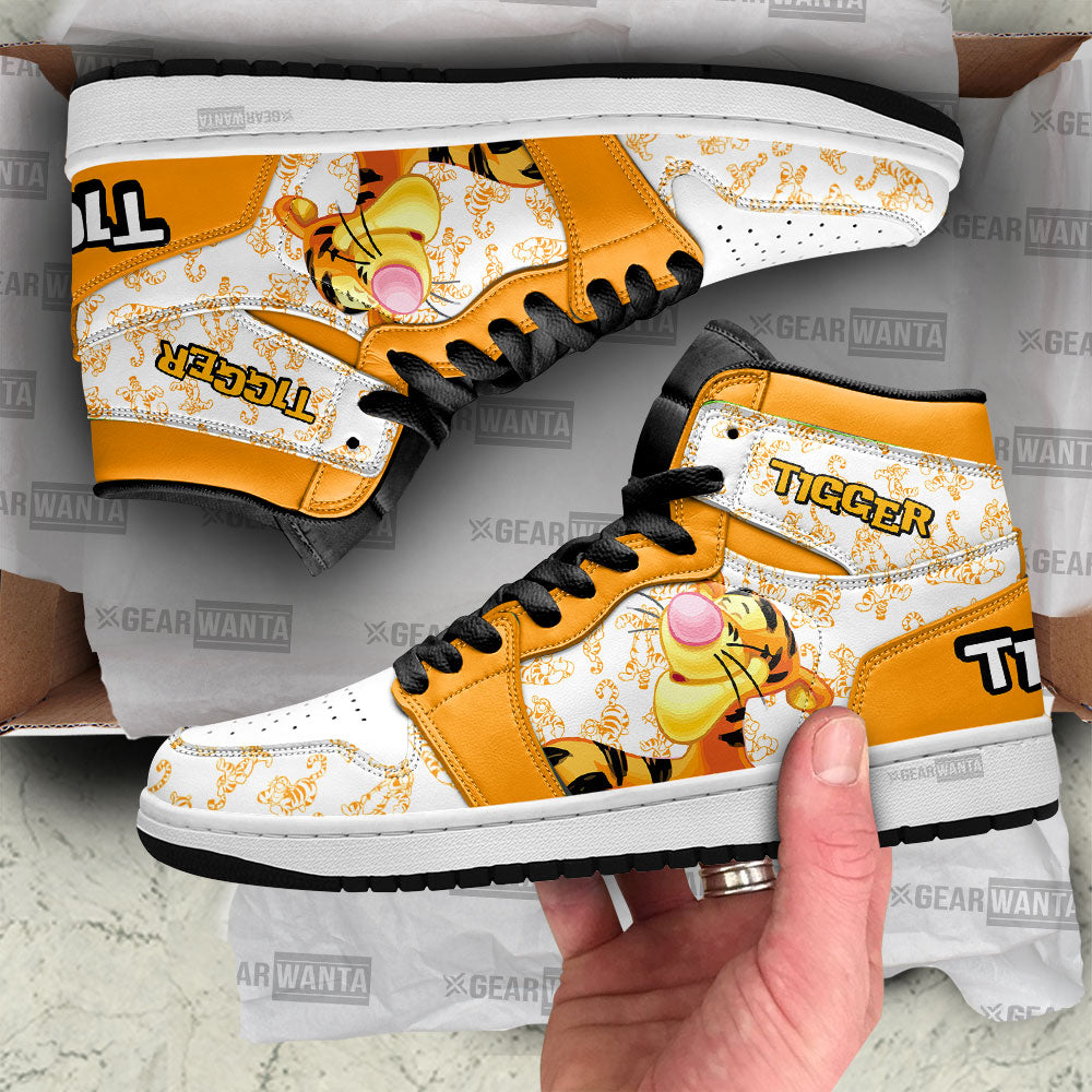Ideafootwear Tigger AJ1 High Sneakers Shoes For Men And Women 1