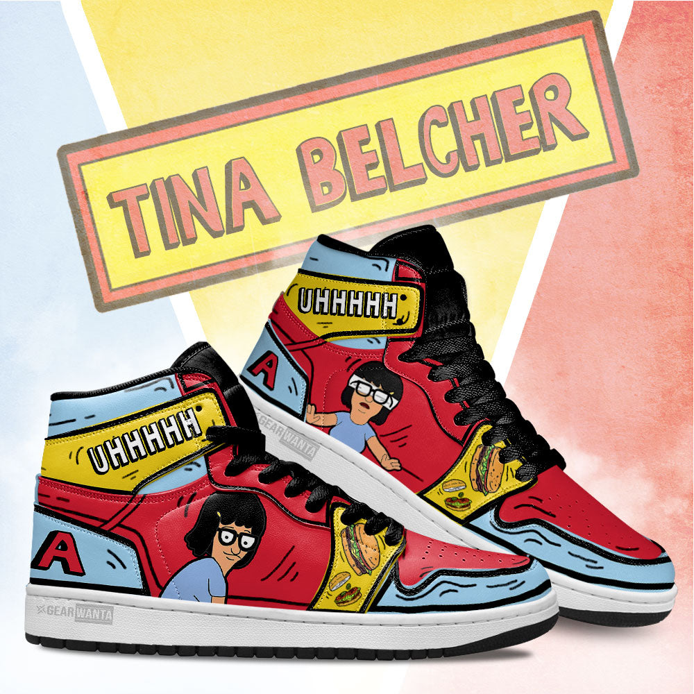Ideafootwear Tina Bob's Burger AJ1 High Sneakers Shoes For Men And Women 1