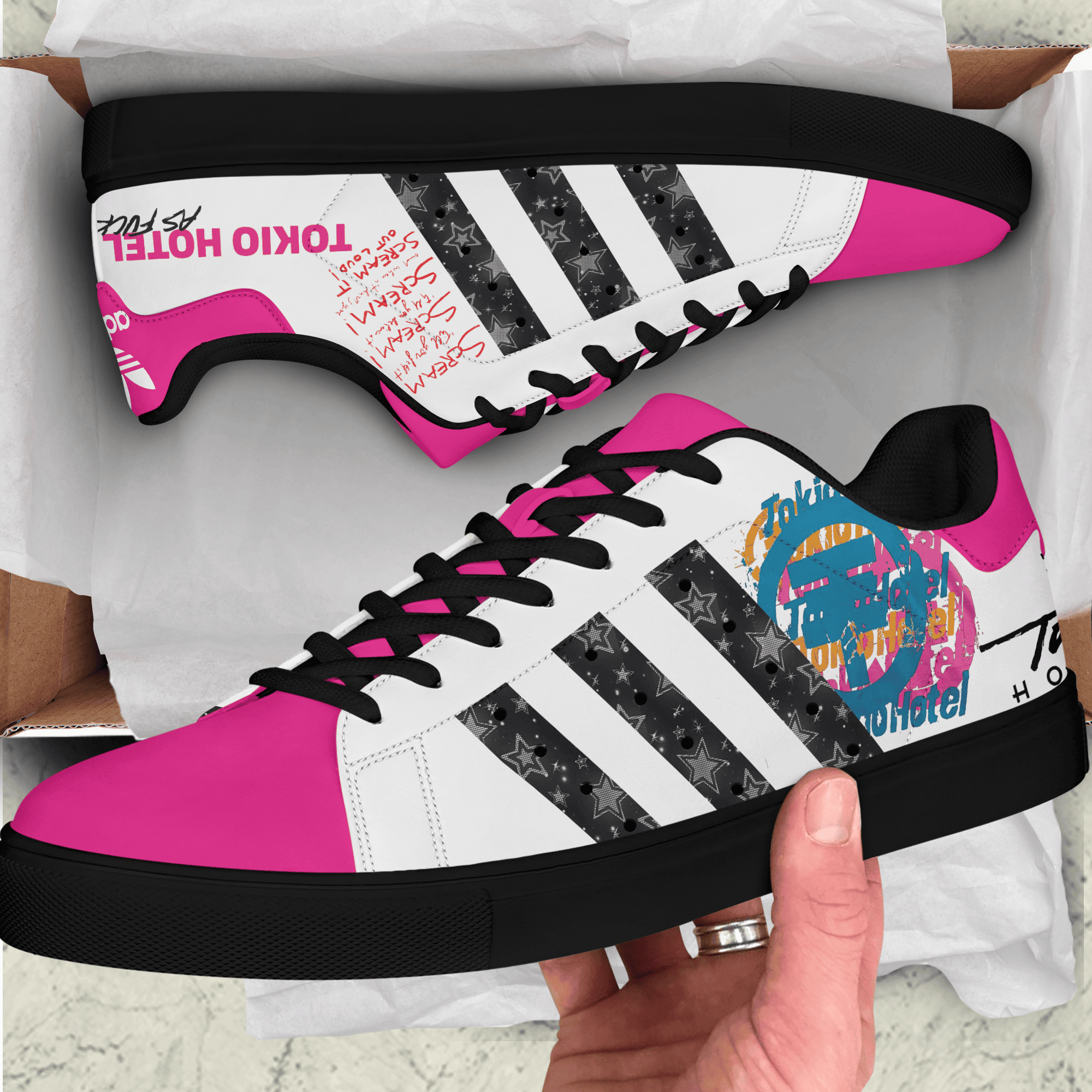 Ideafootwear Tokio Hotel Skate Stan Shoes Sneakes For Men And Women 1
