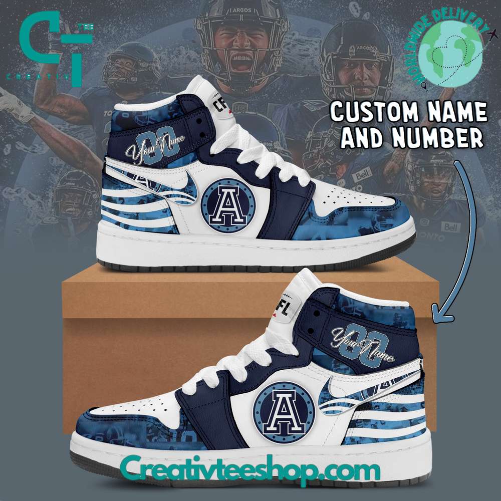 Ideafootwear Toronto Argonauts AJ1 High Sneakers Shoes For Men And Women 4