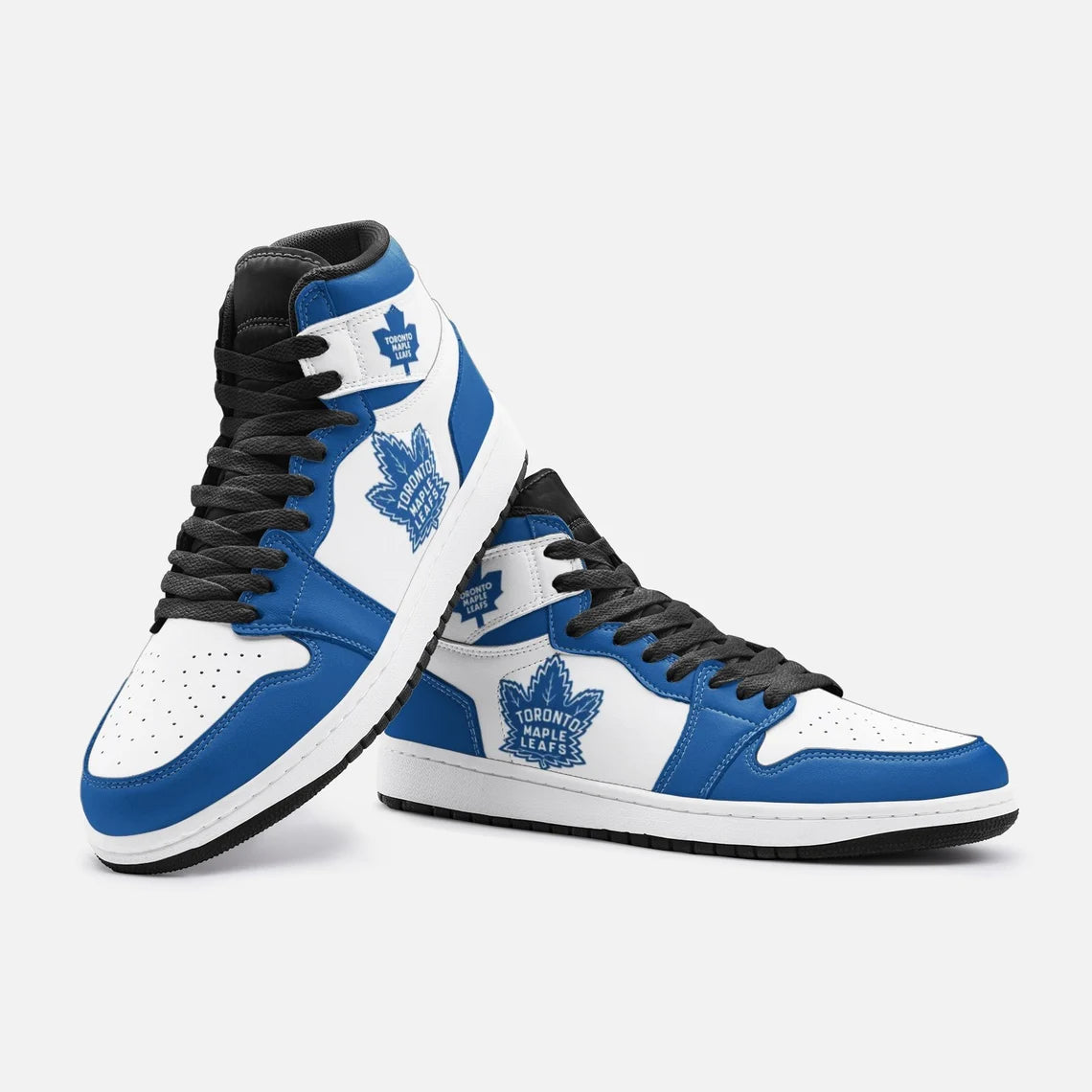 Ideafootwear Toronto Maple Leafs AJ1 High Sneakers Shoes For Men And Women 9