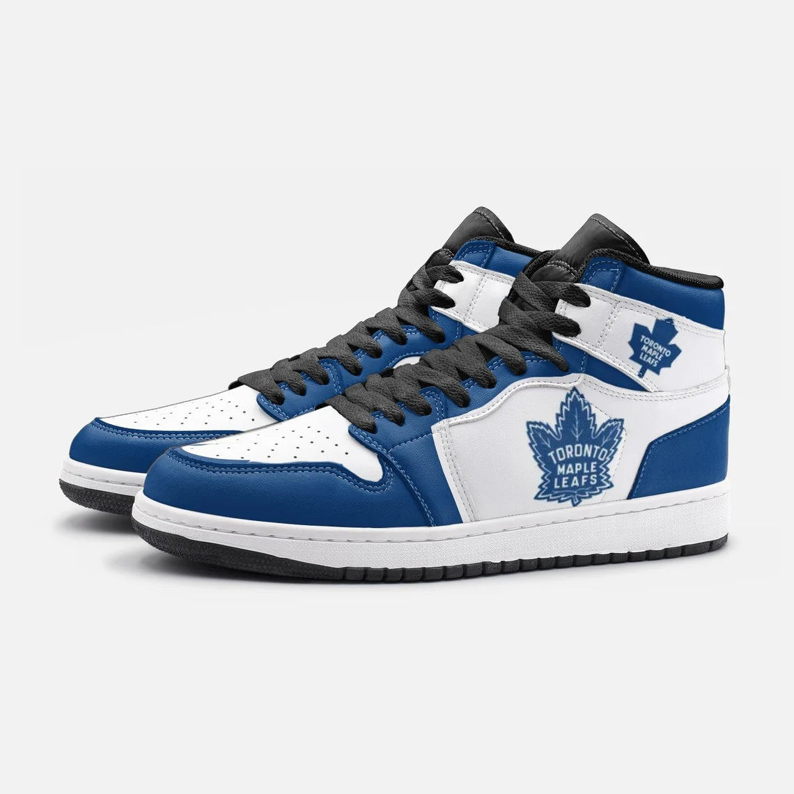 Ideafootwear Toronto Maple Leafs AJ1 High Sneakers Shoes For Men And Women 9