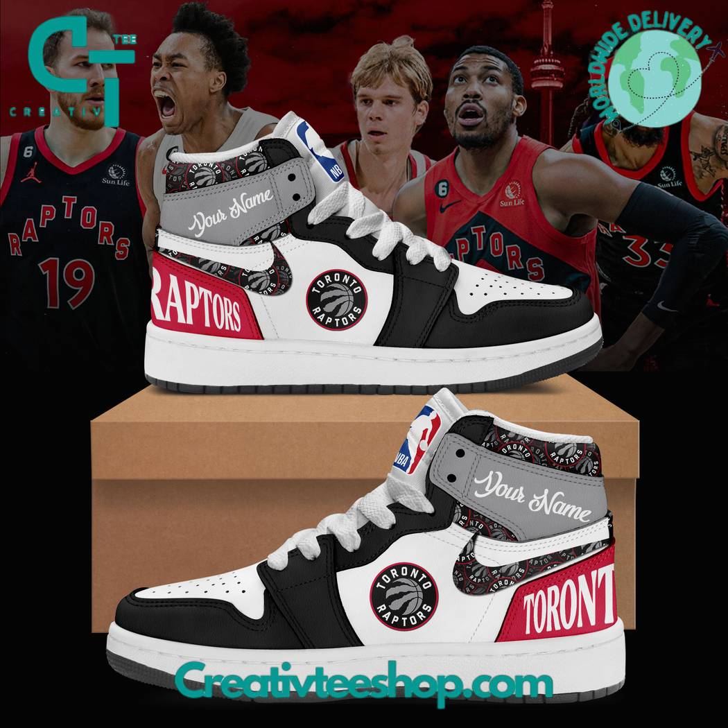 Ideafootwear Toronto Raptors AJ1 High Sneakers Shoes For Men And Women 2