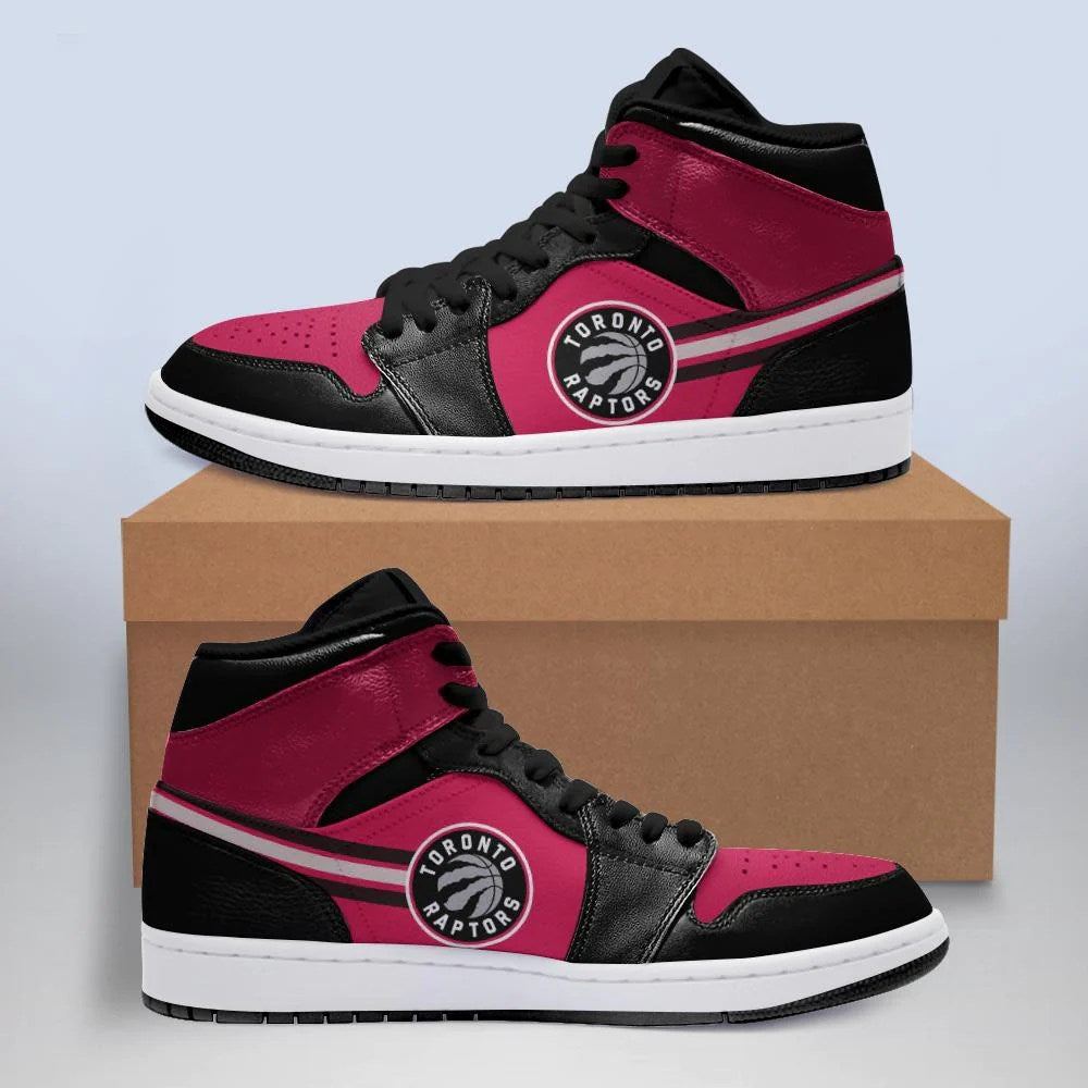 Ideafootwear Toronto Raptors NBA AJ1 High Sneakers Shoes For Men And Women 3