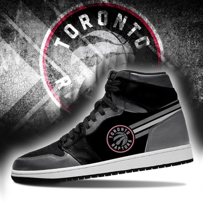Ideafootwear Toronto Raptors NBA AJ1 High Sneakers Shoes For Men And Women 4