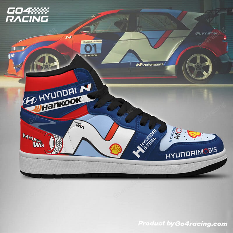Ideafootwear Toyota Gazoo WRC V2 AJ1 High Sneakers Shoes For Men And Women 1