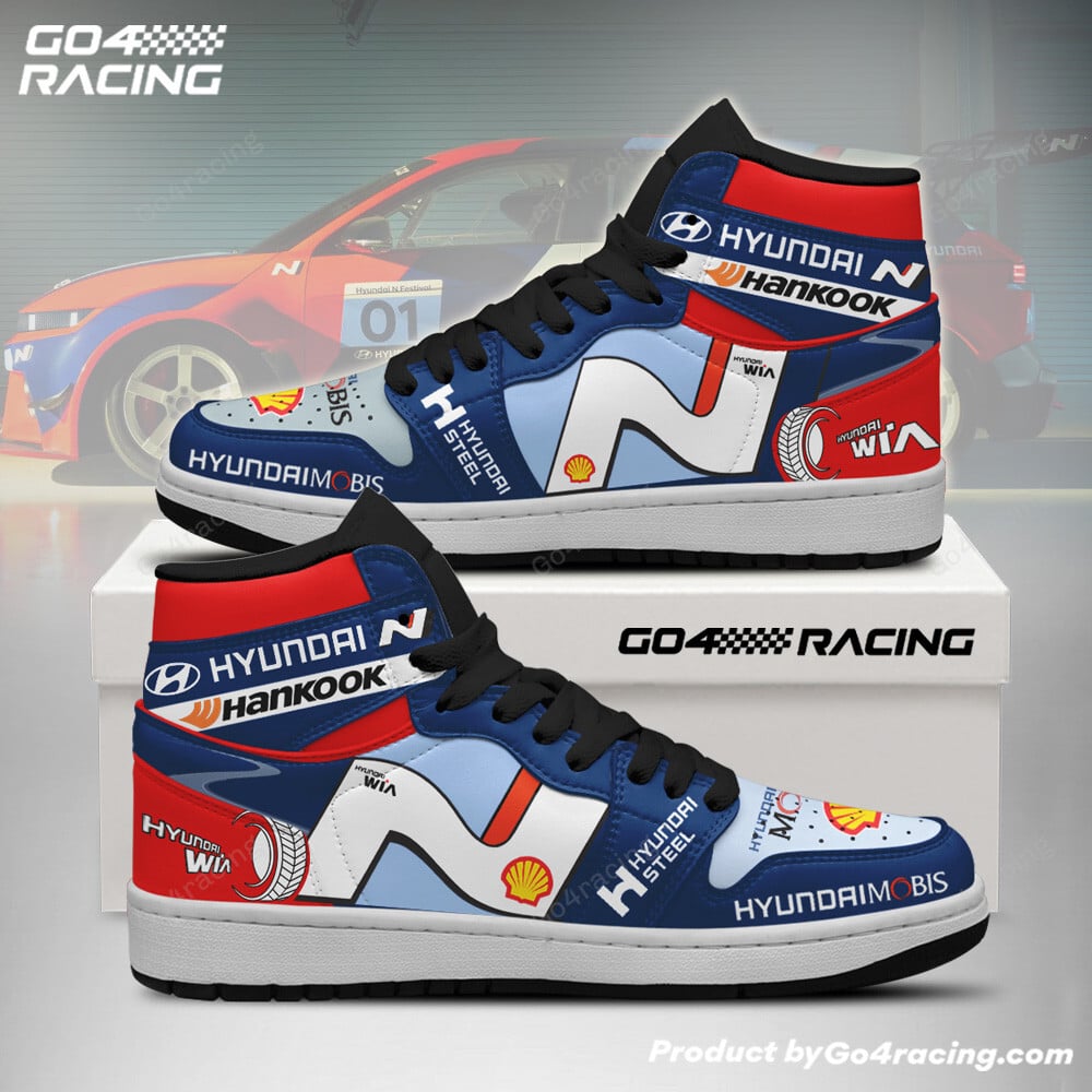 Ideafootwear Toyota Gazoo WRC V2 AJ1 High Sneakers Shoes For Men And Women 1