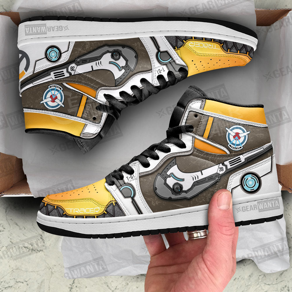 Ideafootwear Tracer Overwatch AJ1 High Sneakers Shoes For Men And Women 1