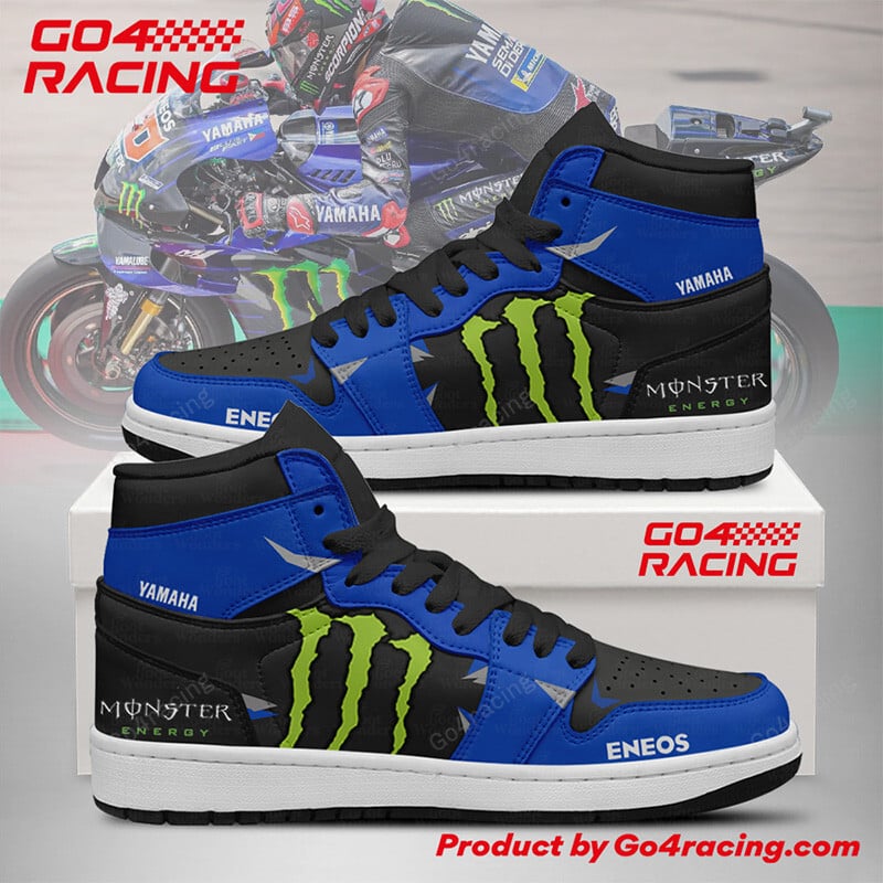 Ideafootwear Trackhouse Racing Aprilia AJ1 High Sneakers Shoes For Men And Women 2
