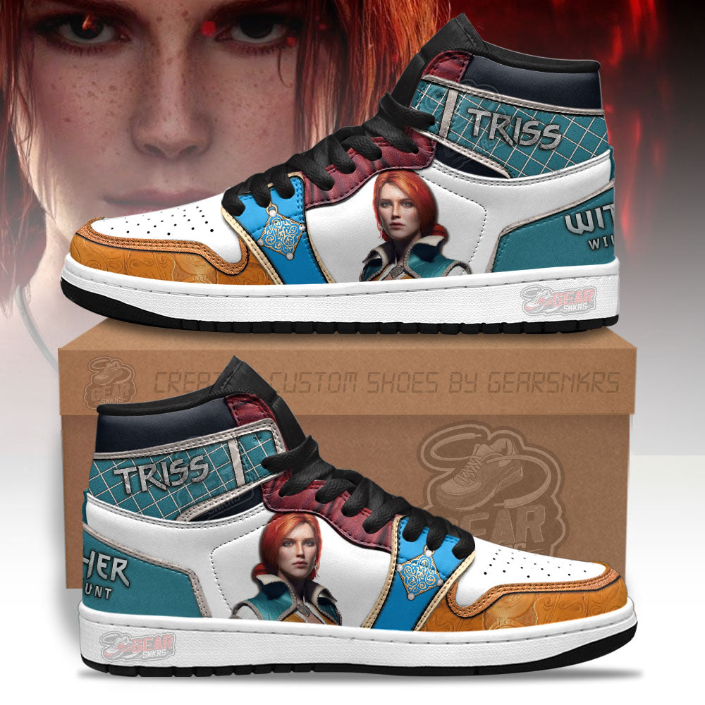 Ideafootwear Triss Merigold The Witcher AJ1 High Sneakers Shoes For Men And Women 1