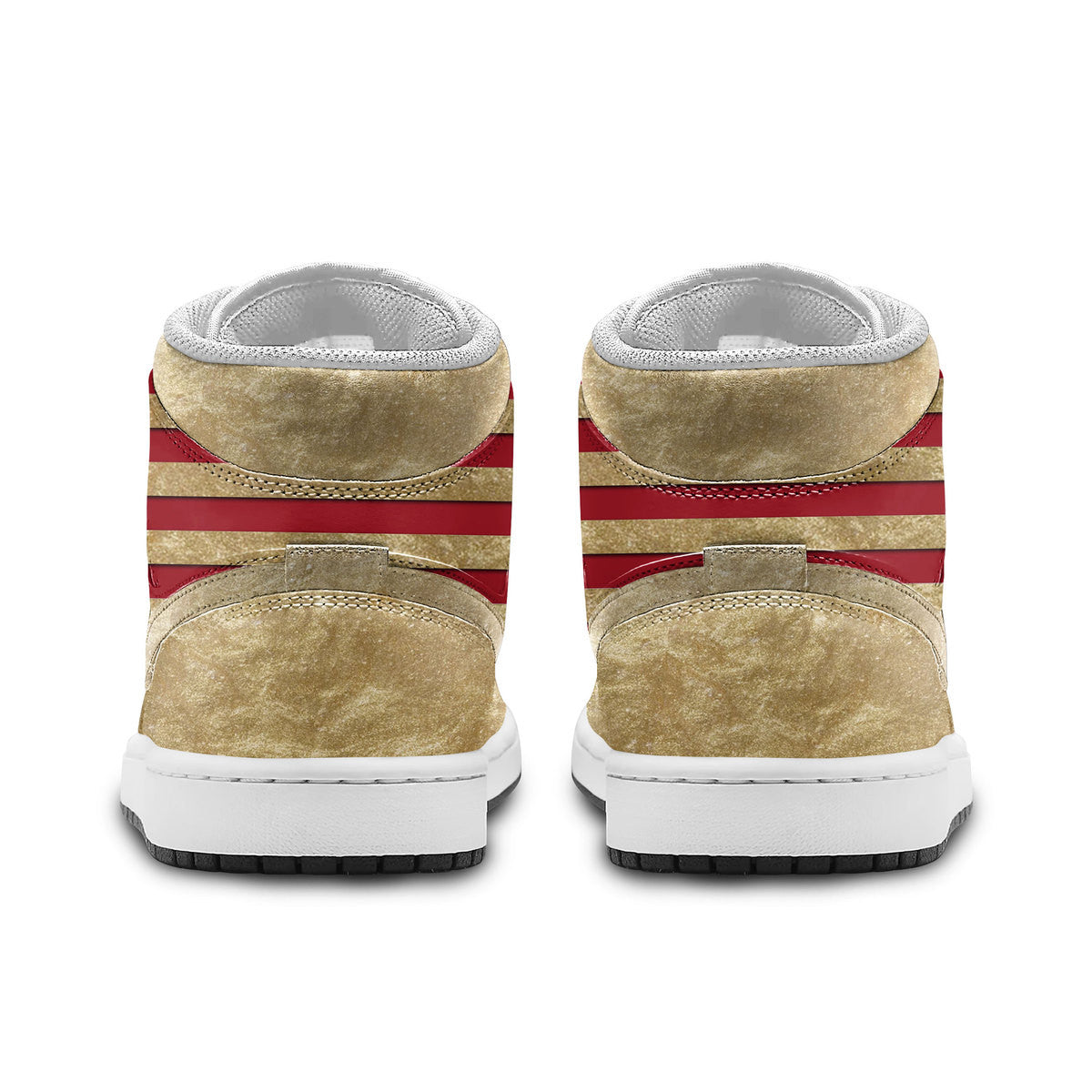 Ideafootwear Trump American Flag AJ1 High Sneakers Shoes For Men And Women 1