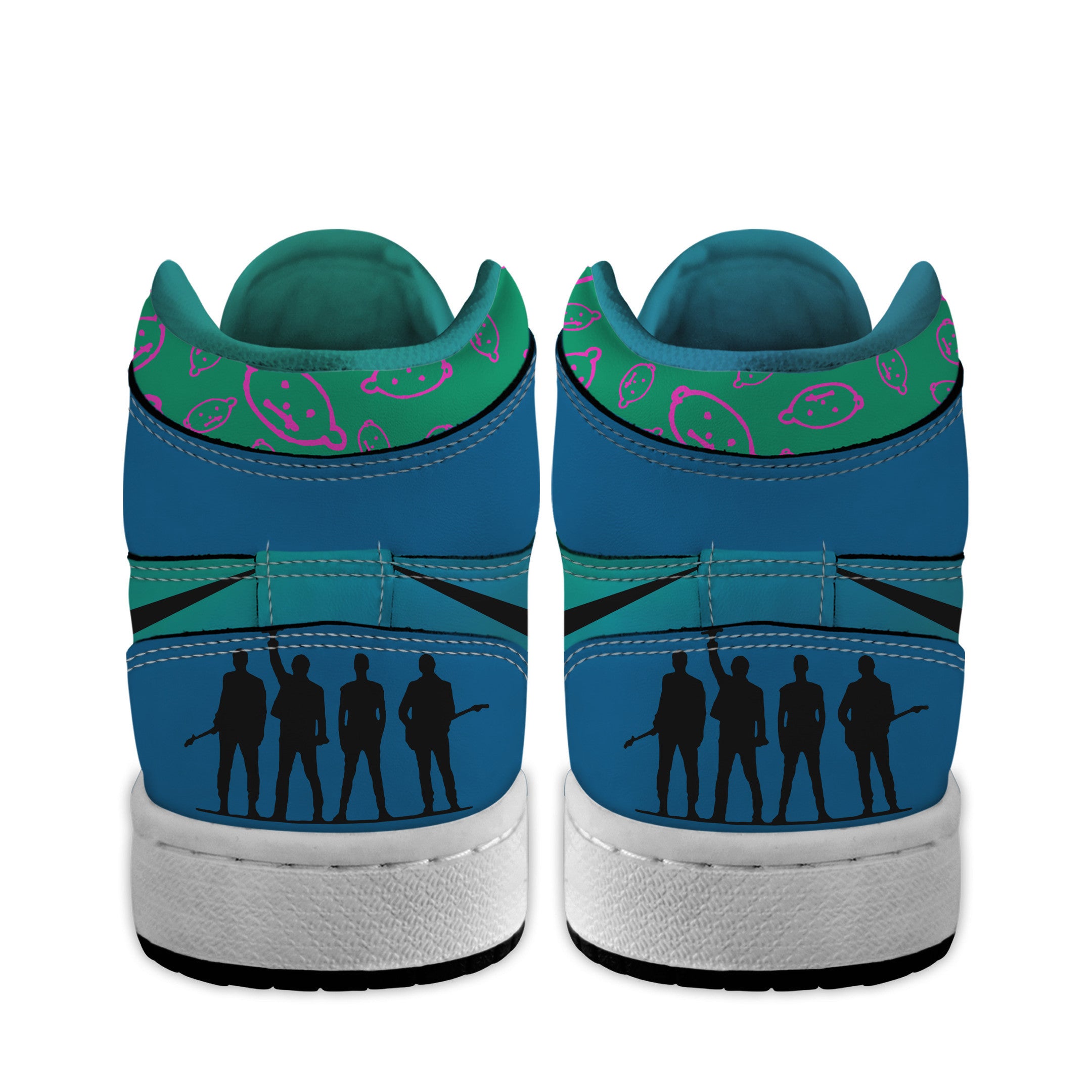 Ideafootwear U2 Rock Band AJ1 High Sneakers Shoes For Men And Women 2