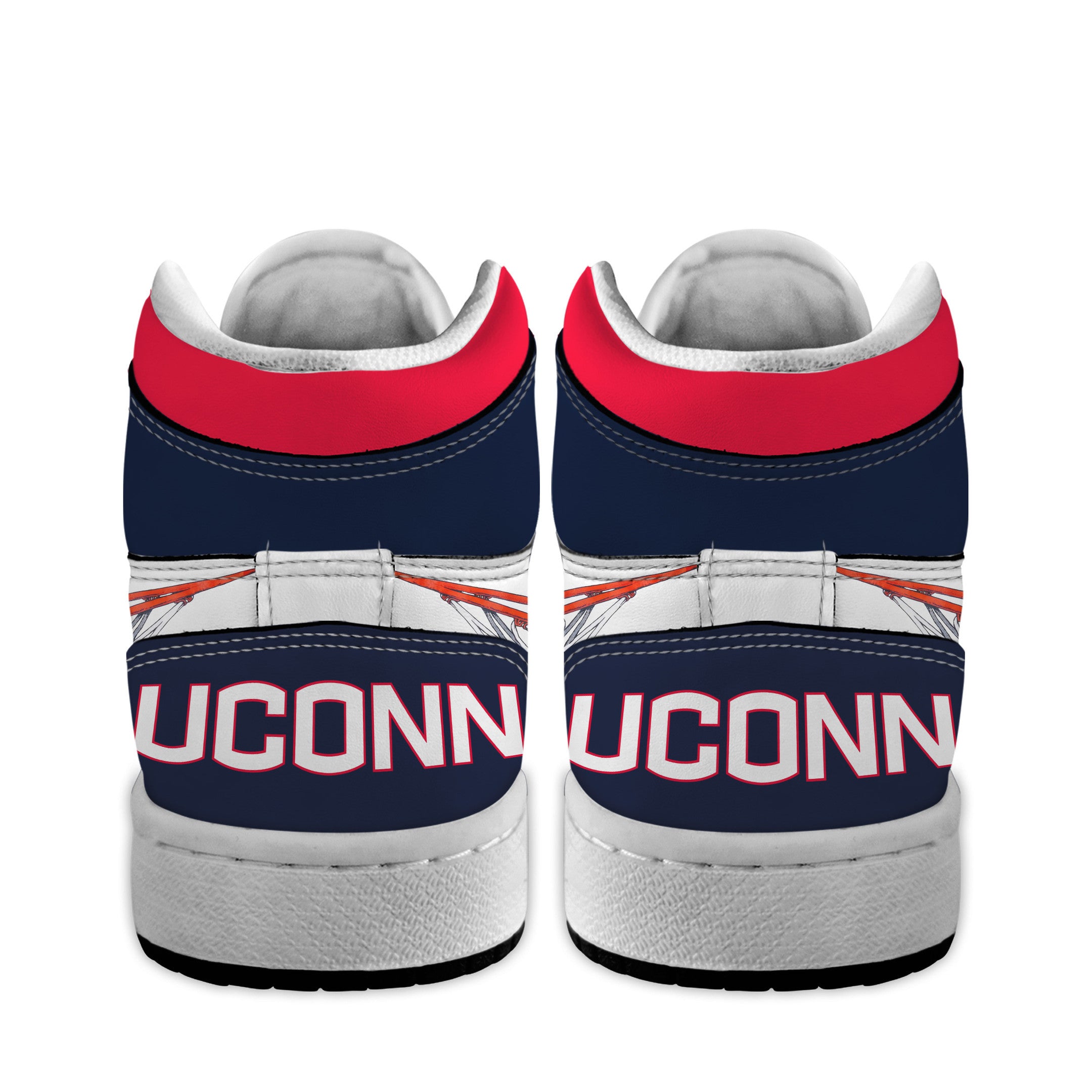Ideafootwear UConn Huskies AJ1 High Sneakers Shoes For Men And Women 5