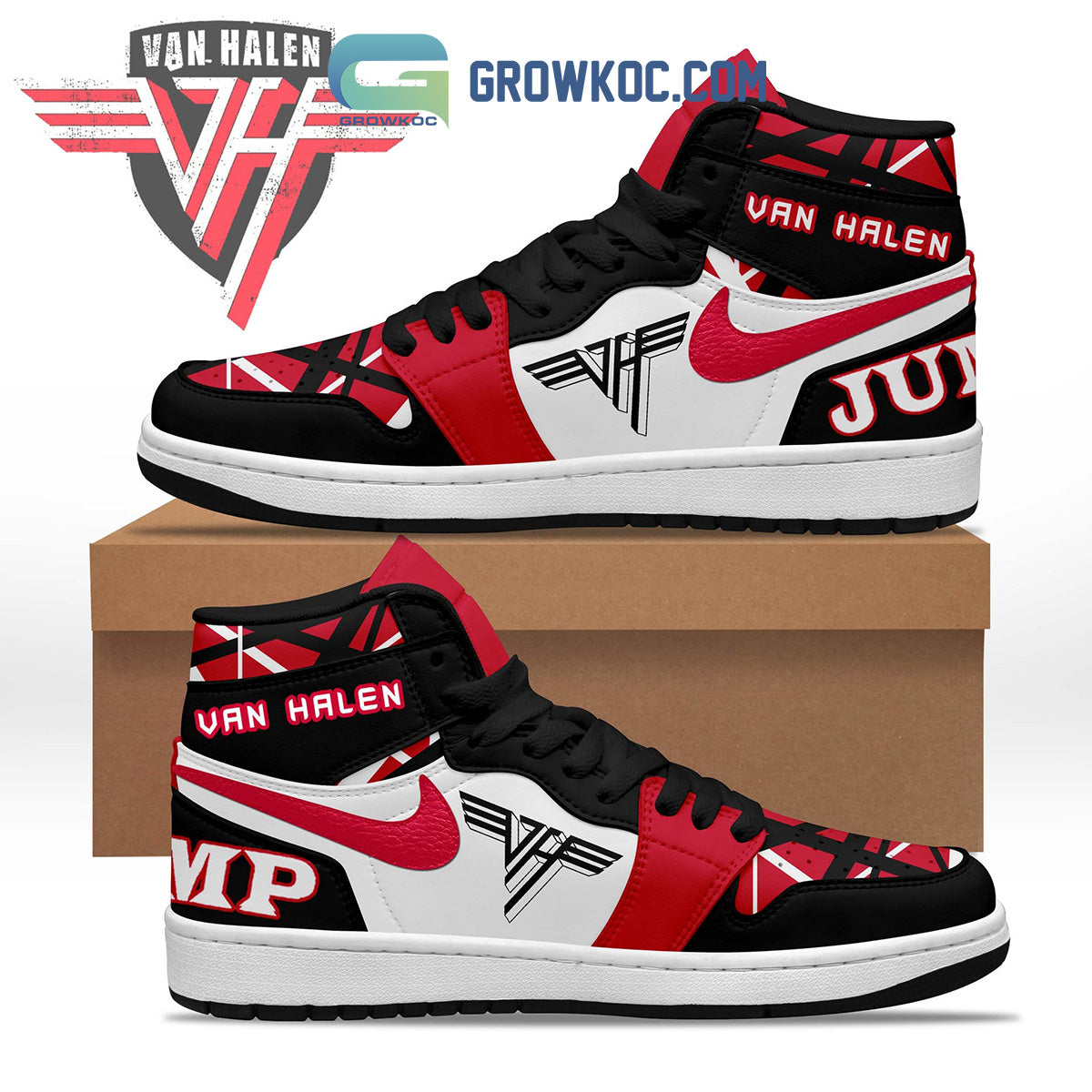 Ideafootwear Van Halen AJ1 High Sneakers Shoes For Men And Women 1