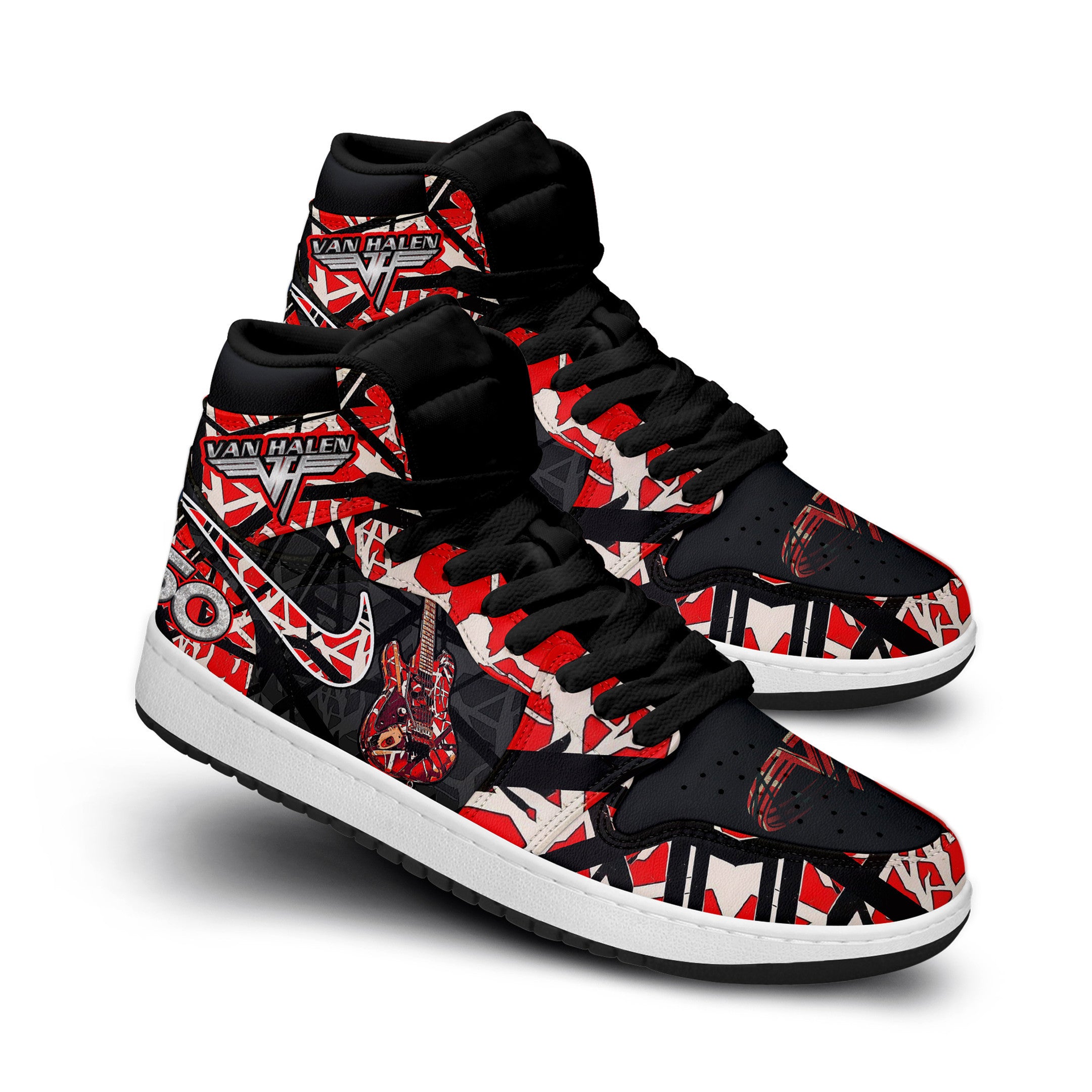 Ideafootwear Van Halen AJ1 High Sneakers Shoes For Men And Women 10