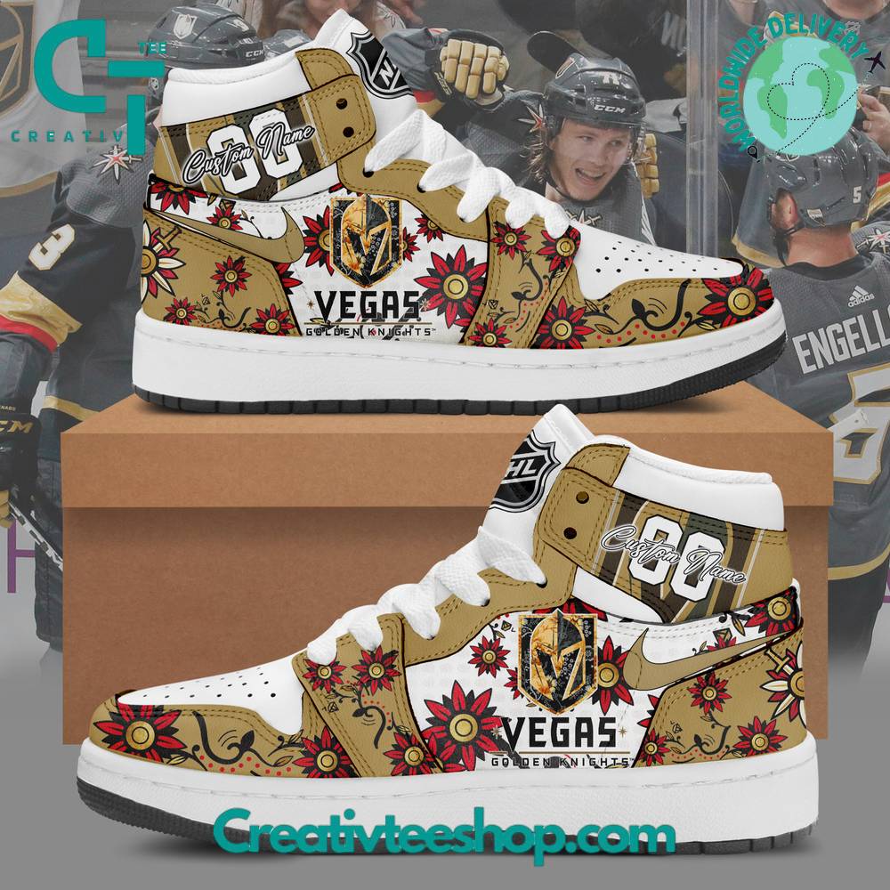 Ideafootwear Vegas Golden Knights AJ1 High Sneakers Shoes For Men And Women 9