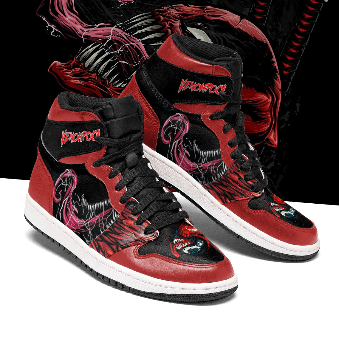 Ideafootwear Venom AJ1 High Sneakers Shoes For Men And Women 39