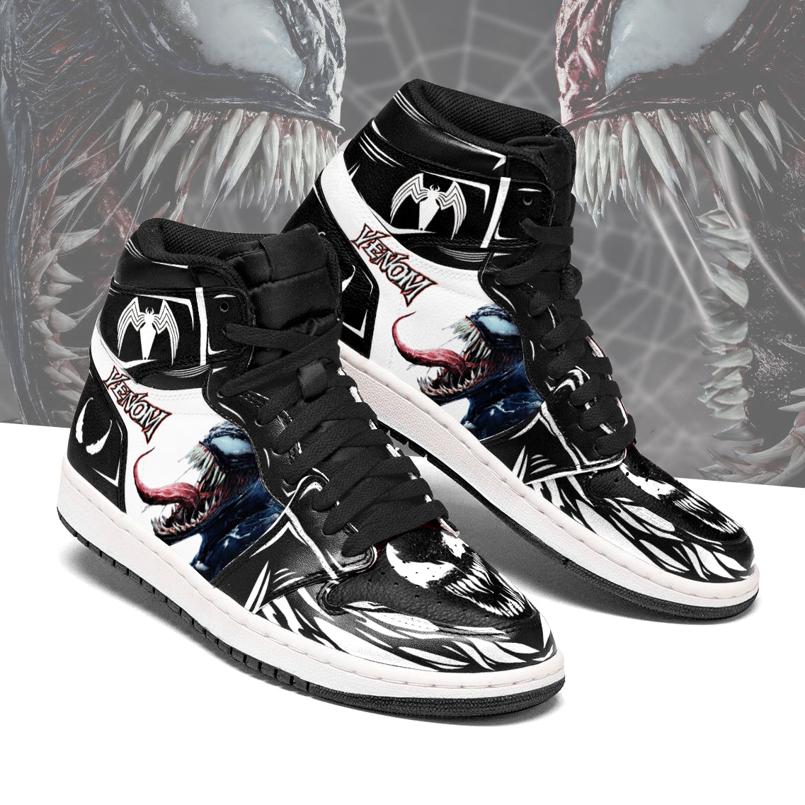 Ideafootwear Venom AJ1 High Sneakers Shoes For Men And Women 48