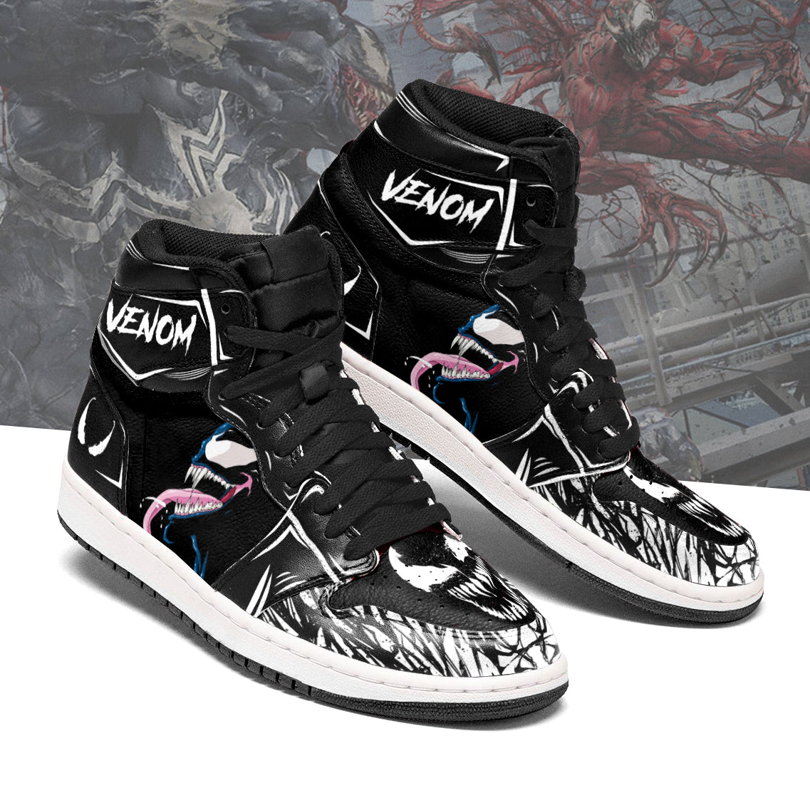 Ideafootwear Venom AJ1 High Sneakers Shoes For Men And Women 55