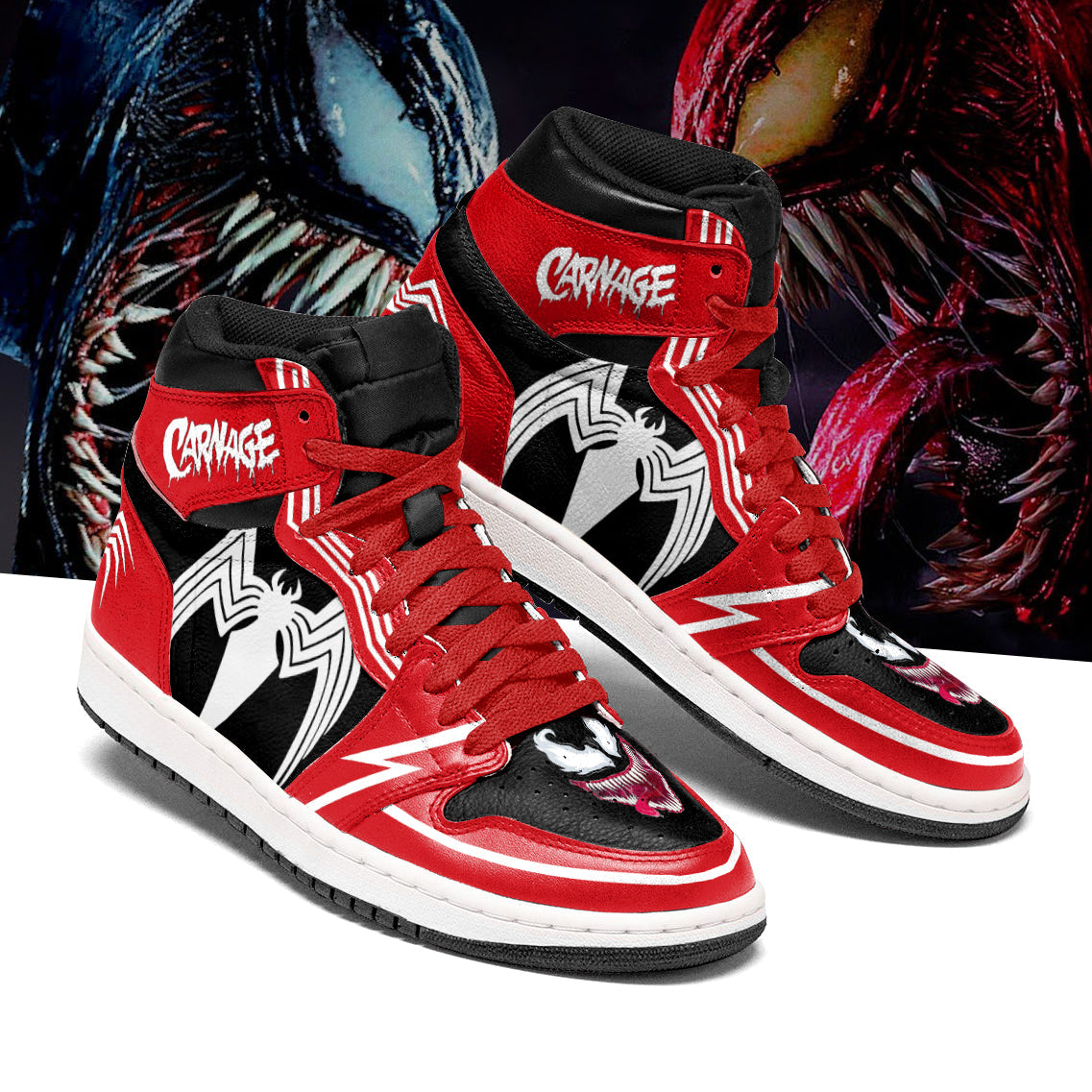 Ideafootwear Venom AJ1 High Sneakers Shoes For Men And Women 4