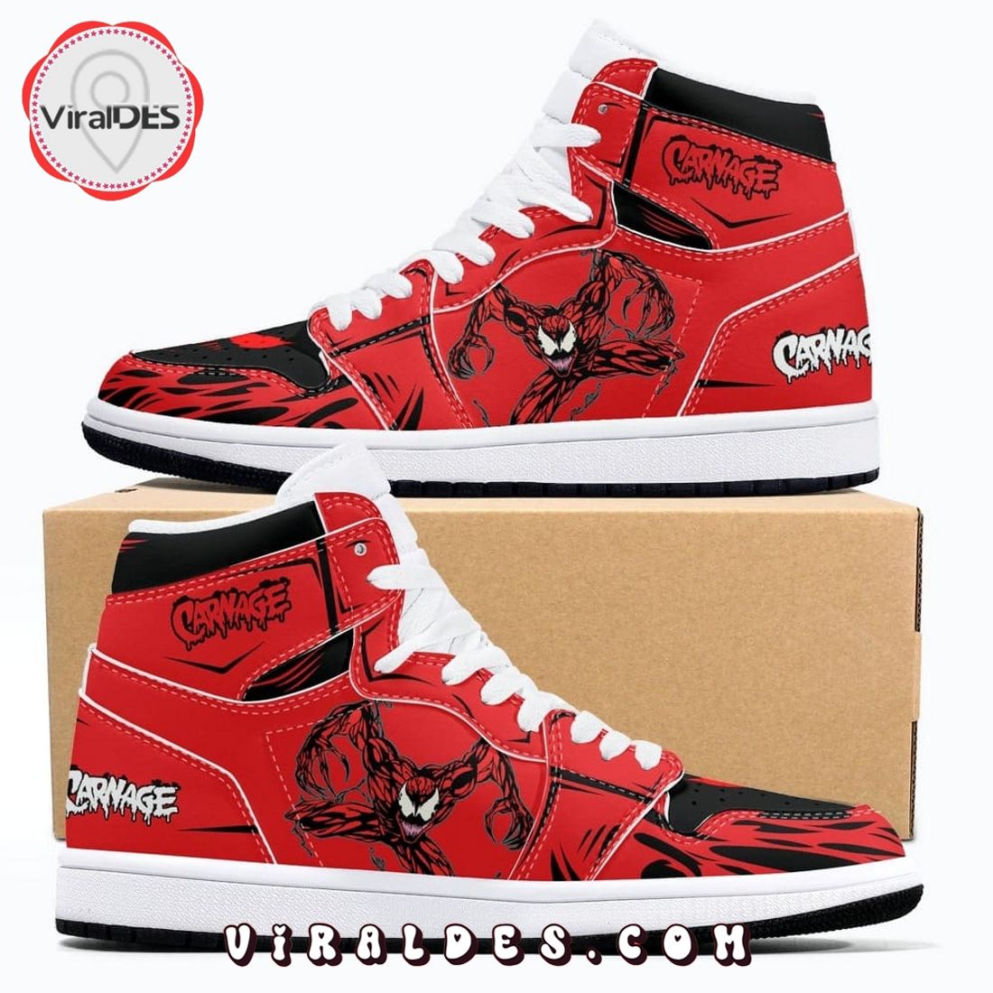 Ideafootwear Venom AJ1 High Sneakers Shoes For Men And Women 28