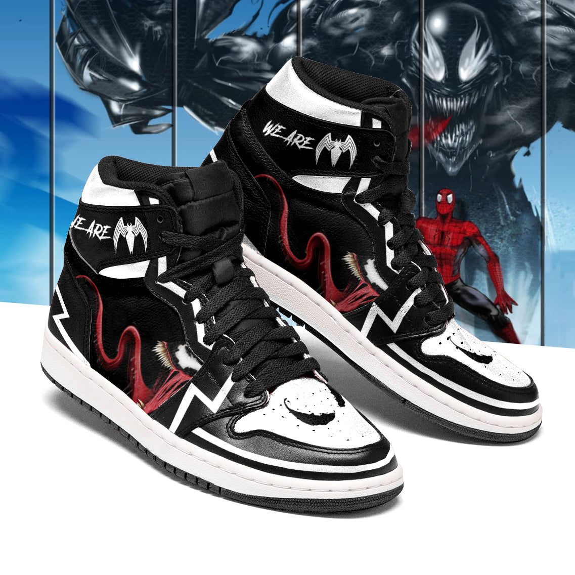 Ideafootwear Venom AJ1 High Sneakers Shoes For Men And Women 40