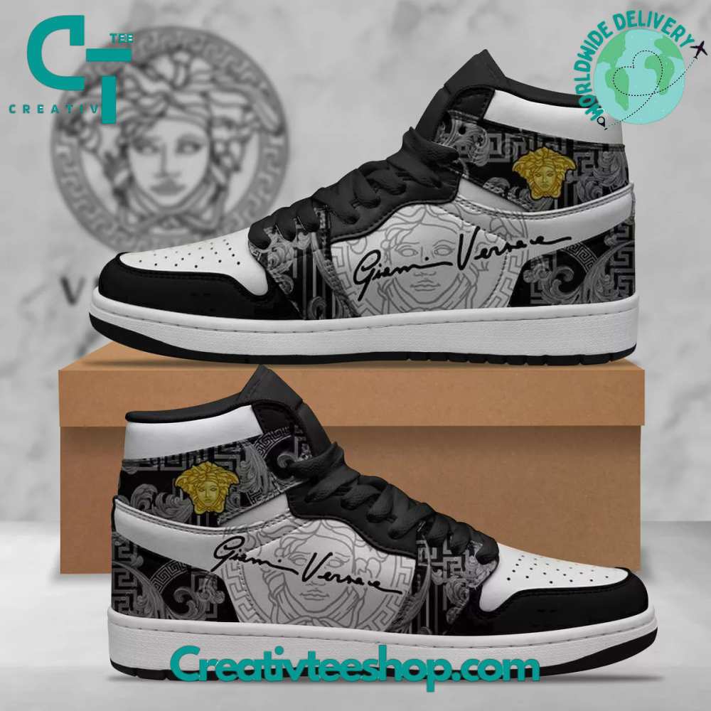 Ideafootwear Versace AJ1 High Sneakers Shoes For Men And Women 6