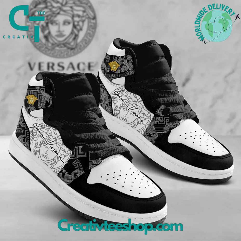 Ideafootwear Versace AJ1 High Sneakers Shoes For Men And Women 6