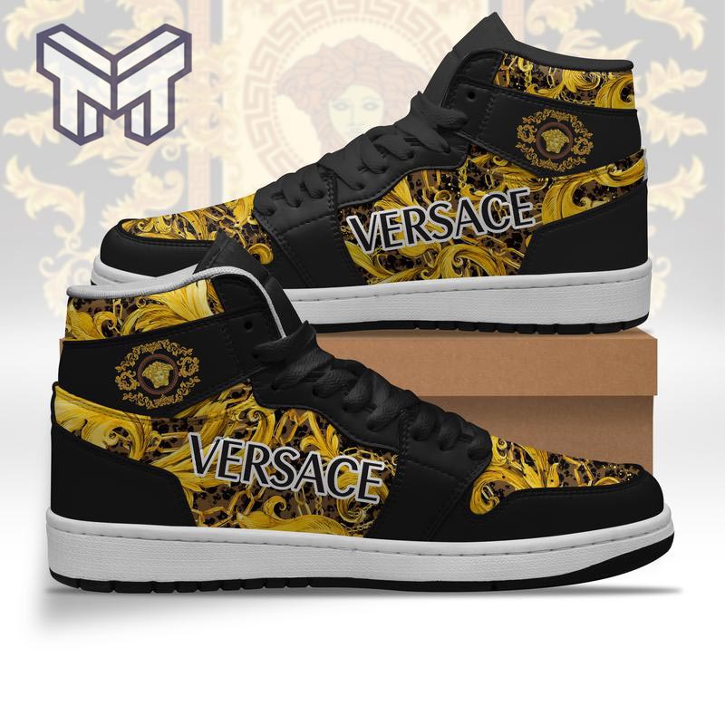 Ideafootwear Versace AJ1 High Sneakers Shoes For Men And Women 3